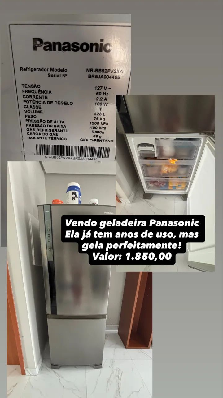 Geladeira Panasonic Inverter