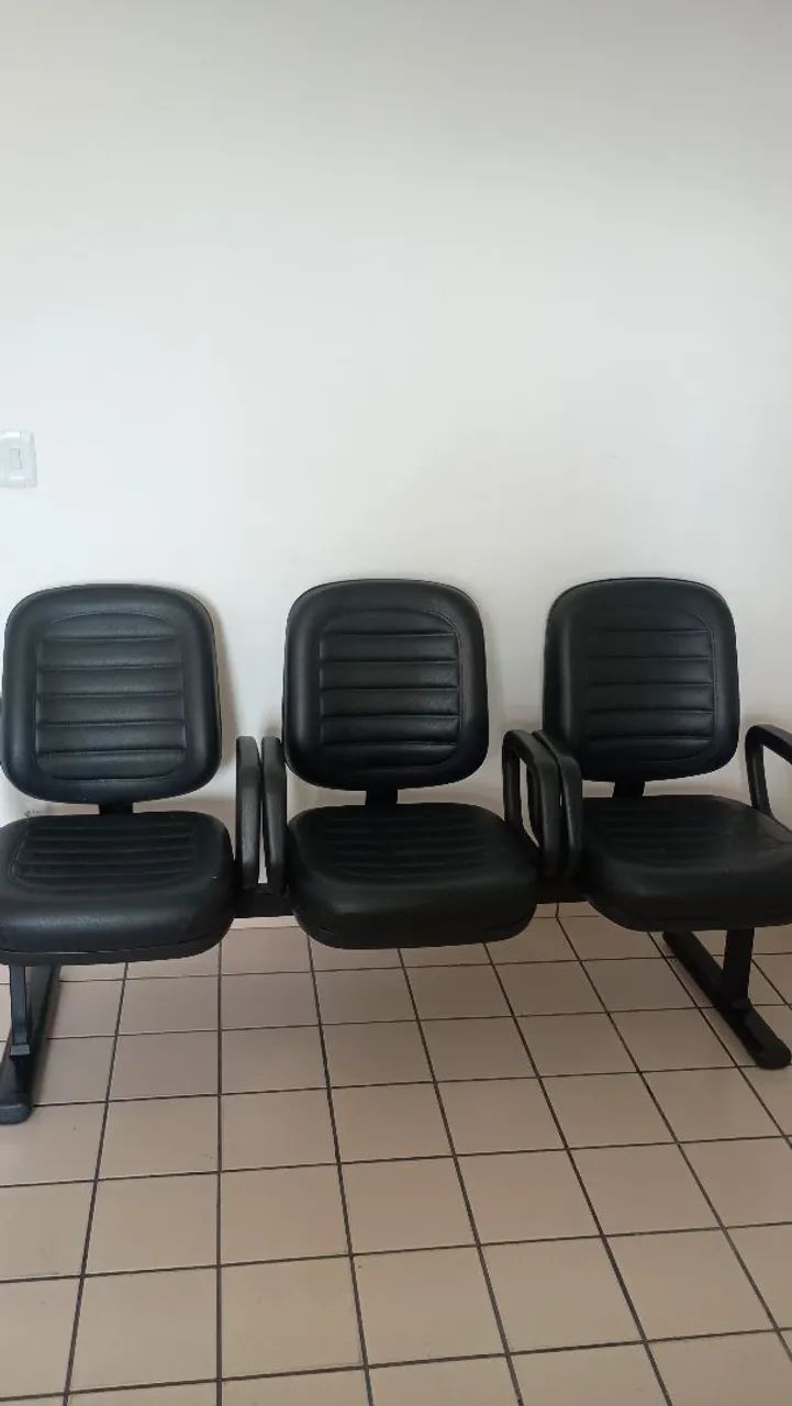 Cadeira de escritório LONGARINA 3 lugares(cadeira de espera)