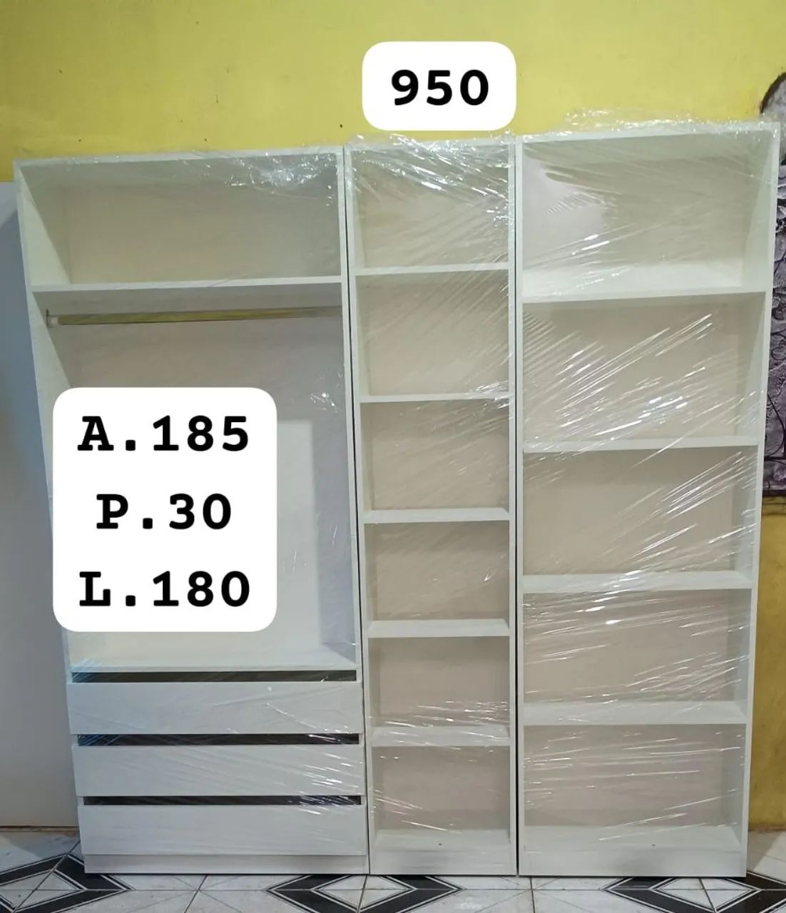 Closet com gavetão a pronta entrega 