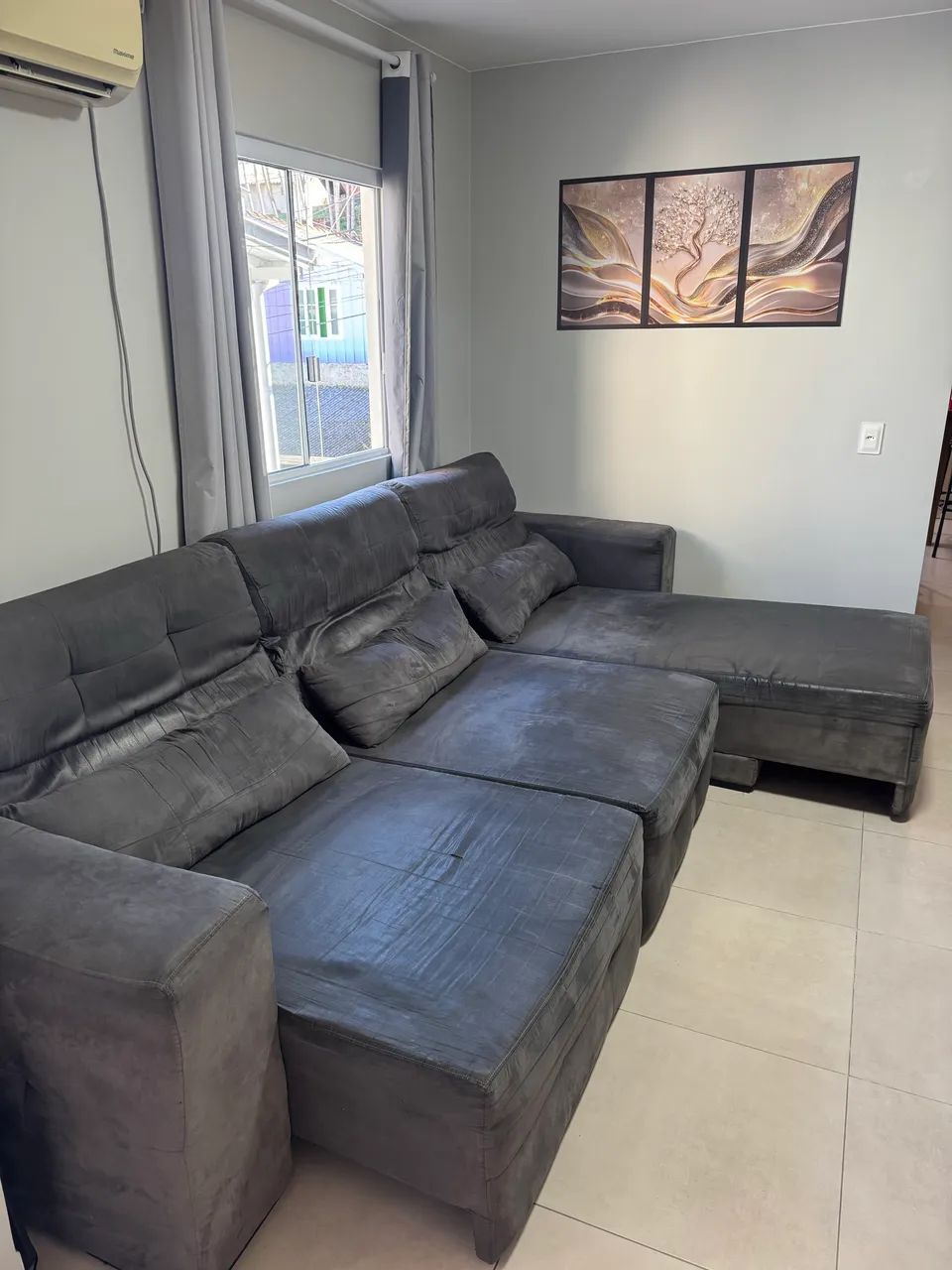 Sofá retrátil 3,20, comporta até 6 pessoas. - Foto 4