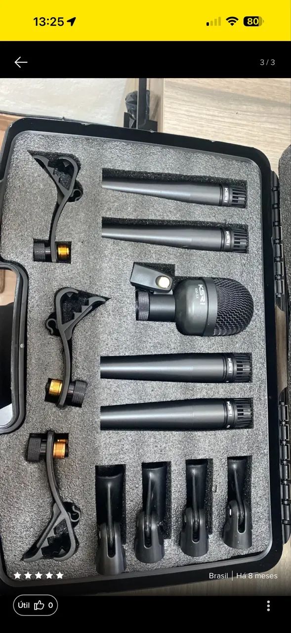 Kit Microfone Bateria Ksr - Foto 3
