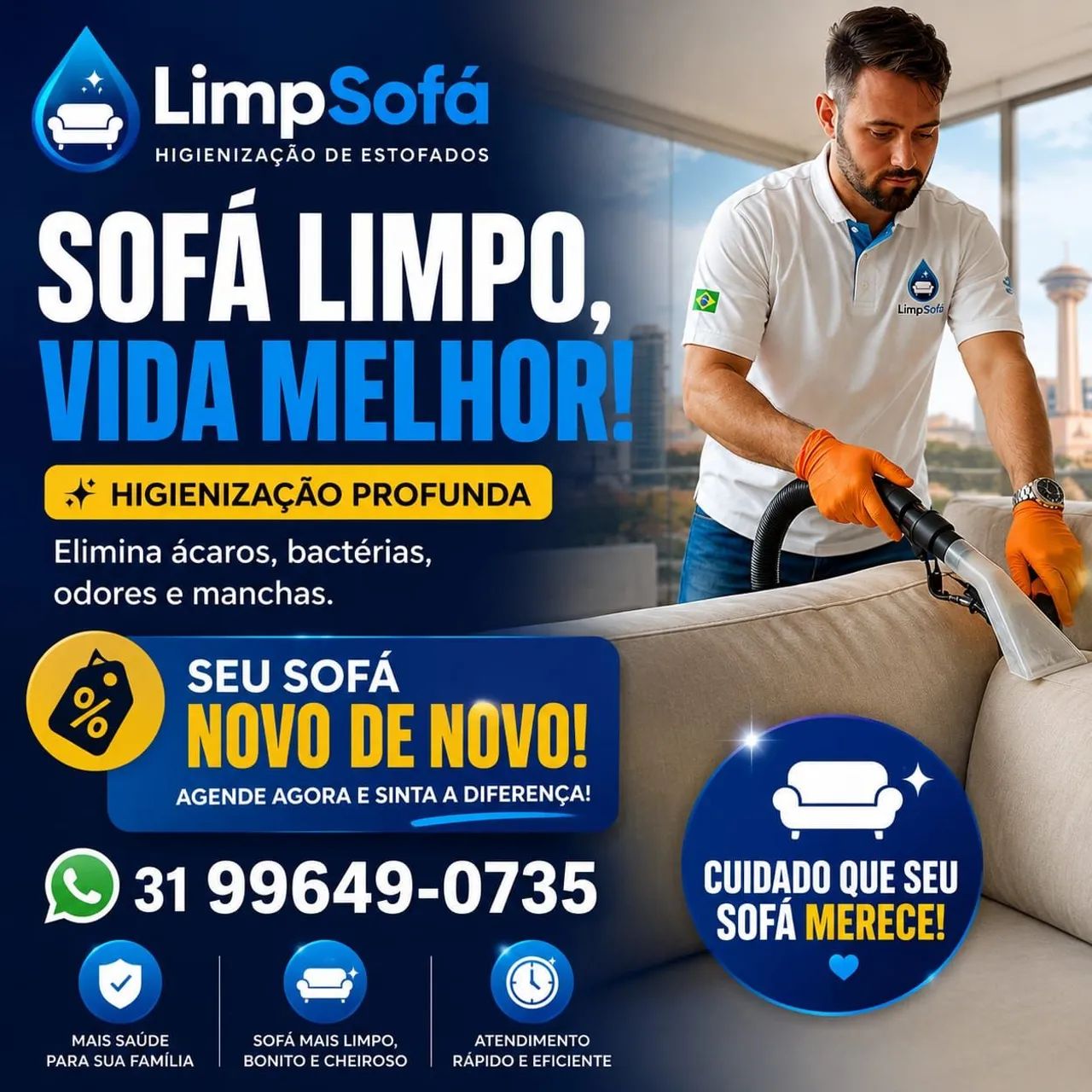 Limpeza de Sofá  - Foto 2