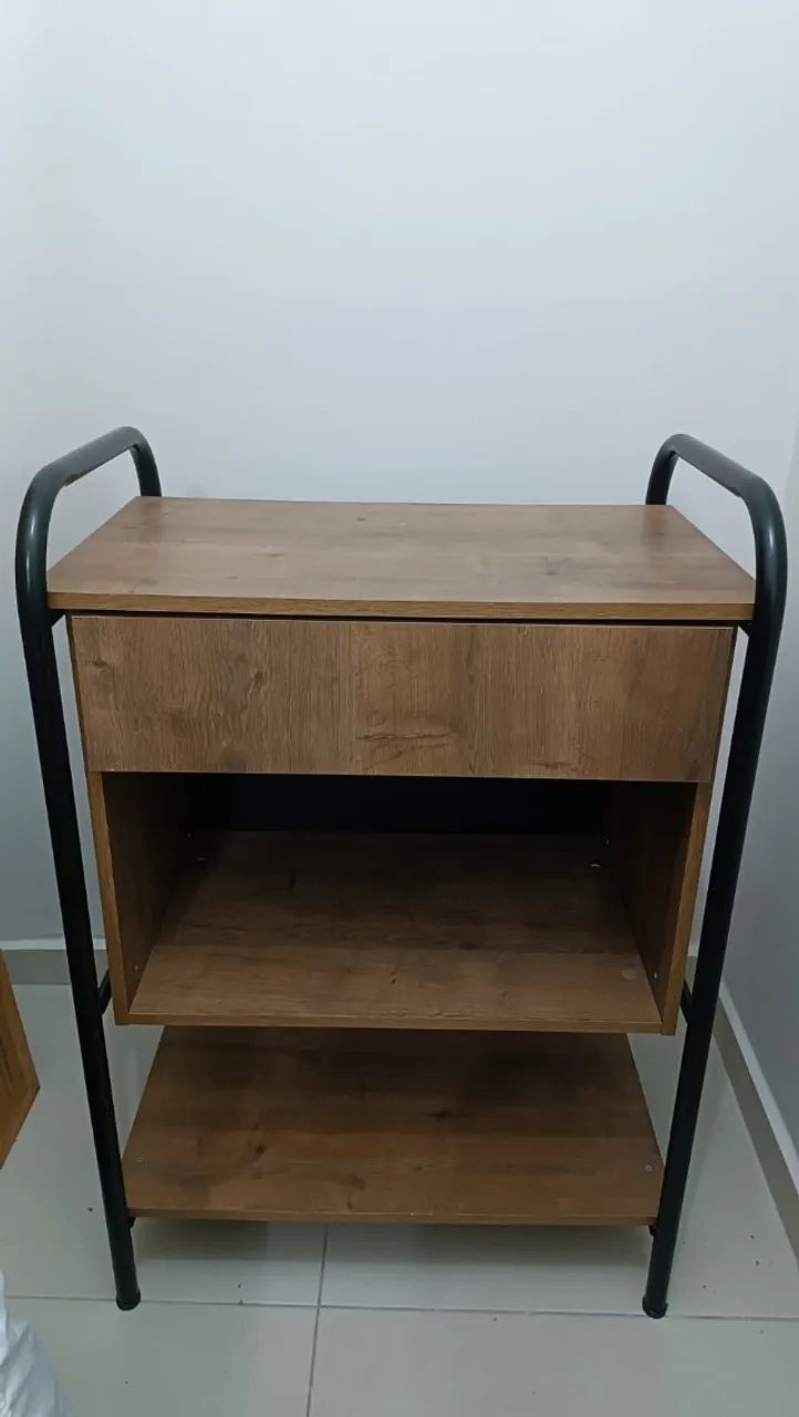 Cômoda compacta com gaveta e prateleira - estilo moderno - Foto 3
