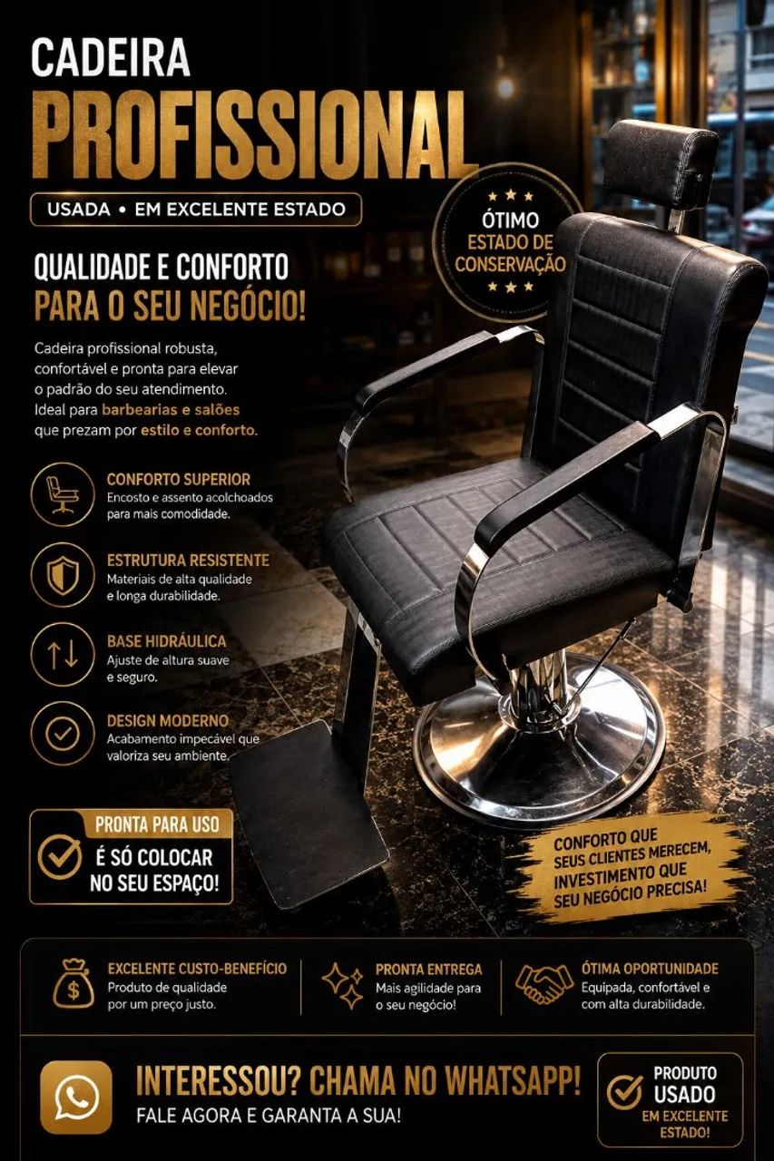 Cadeira de Barbearia