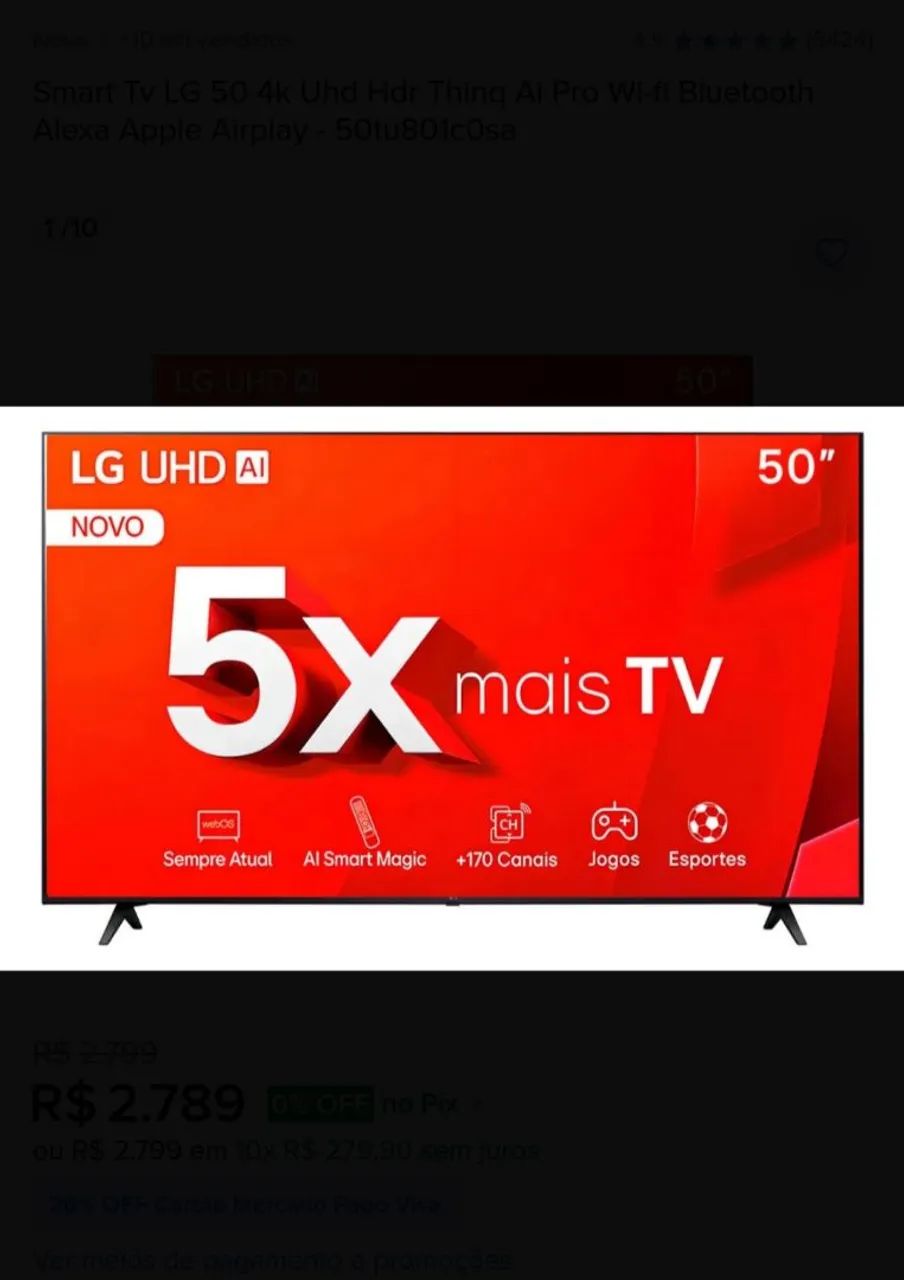 Smartv LG 50" - Foto 2