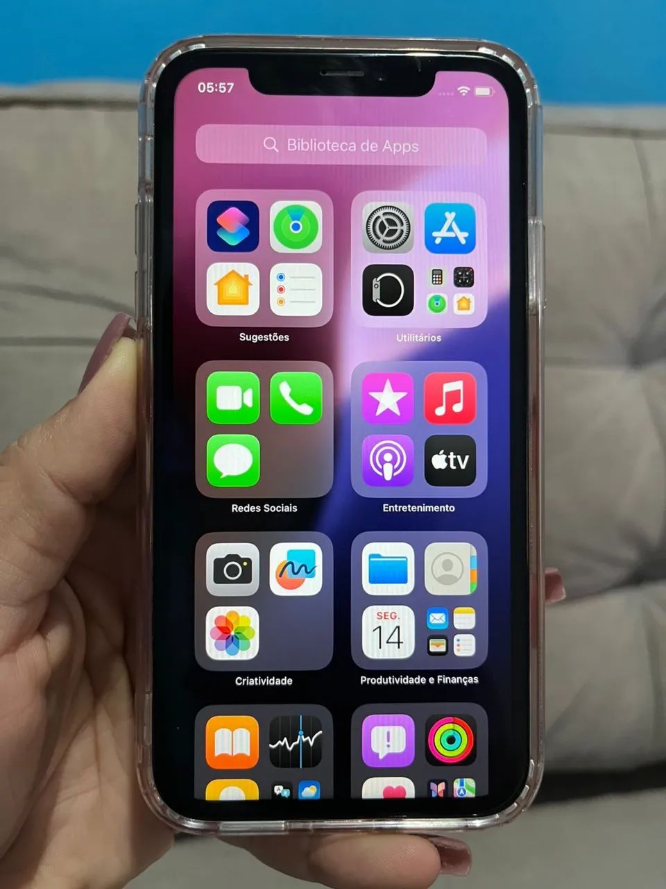 iPhone XR White com Face ID todo original aceito cartão