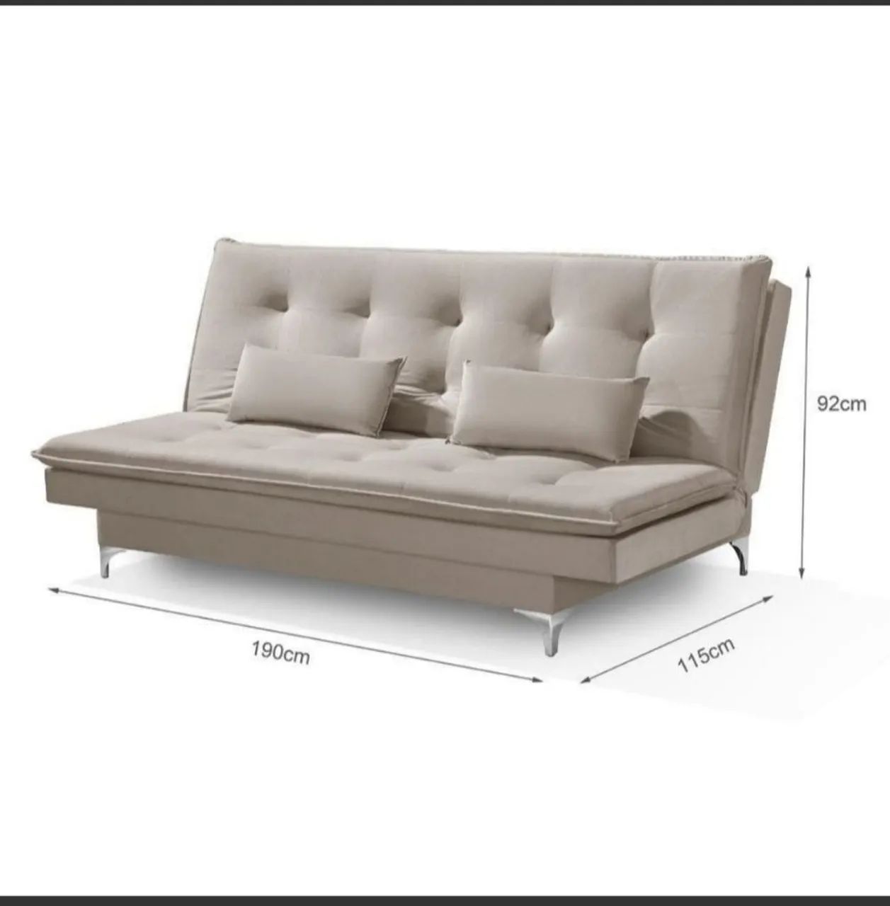 SOFÁ CAMA CONFORTÁVEL TRÊS POSIÇÕES  - Foto 4