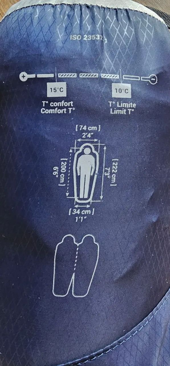 Saco de dormir 15? decathon Trek 500 XL