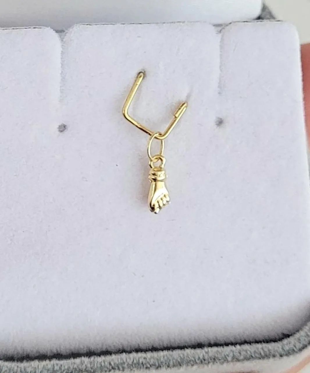 Pingente Figa micro. Ouro 18k