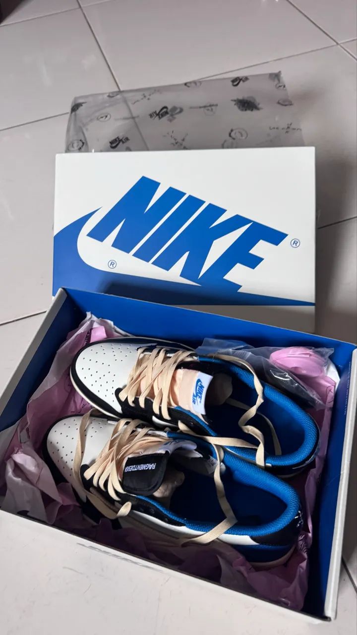 Jordan 1 low travis scott fragment - Foto 4