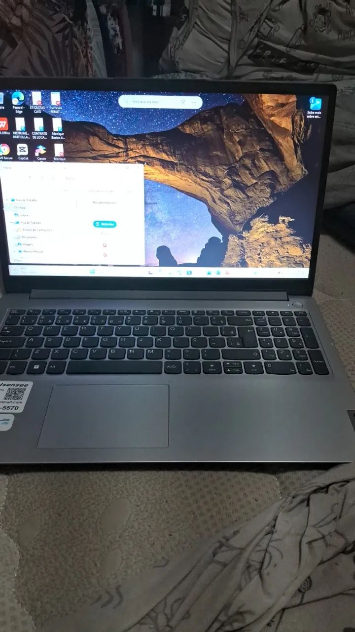 Notebook Lenovo Intel core i5-1235U 8gb ssd 512gb Windows 11 perfeito  - Foto 2