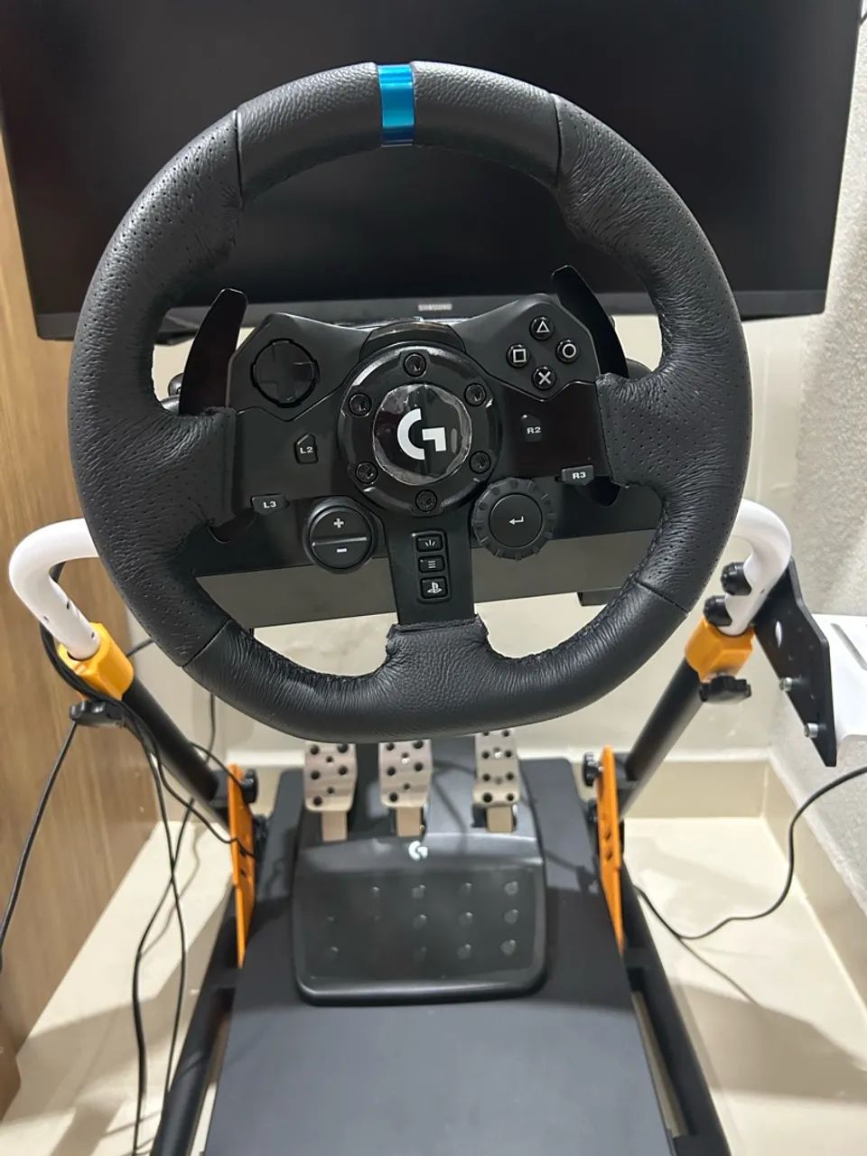LOGITECH G923 (PS5, PS4 e PC) + PEDAIS - Foto 5