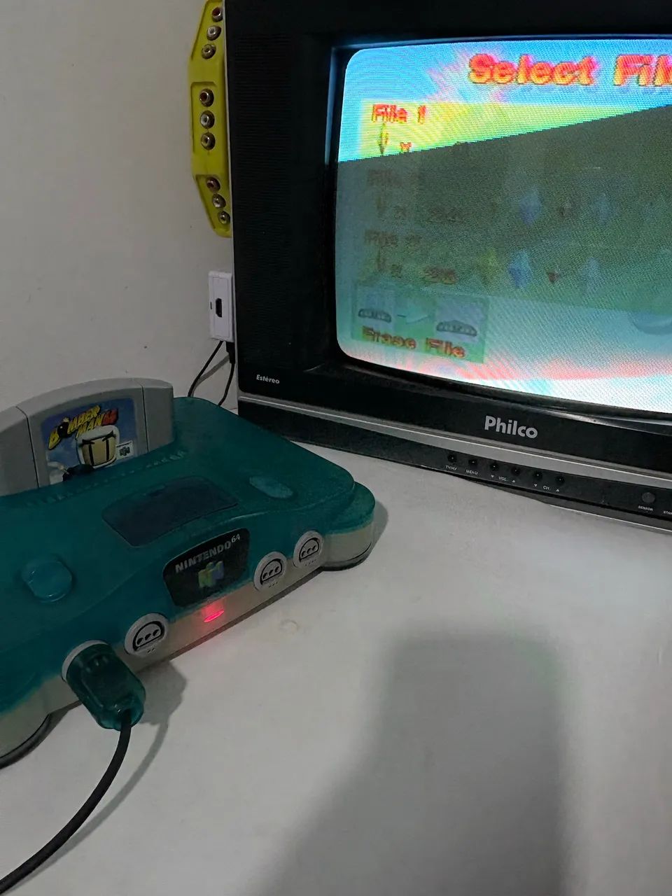 Console nintendo 64 clear blue ice - Foto 2