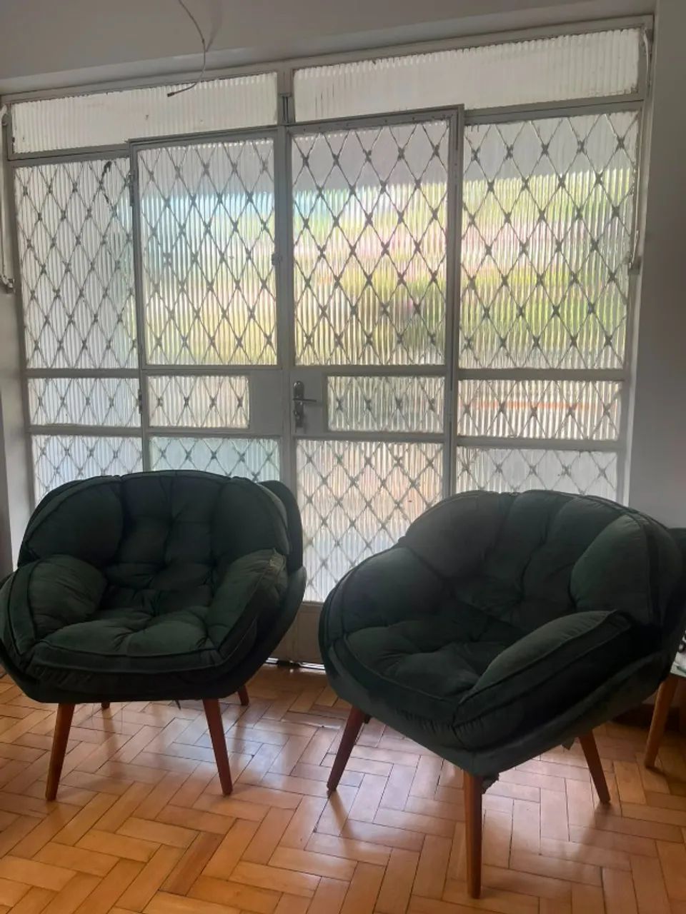 Kit poltronas verdes em veludo - Foto 2