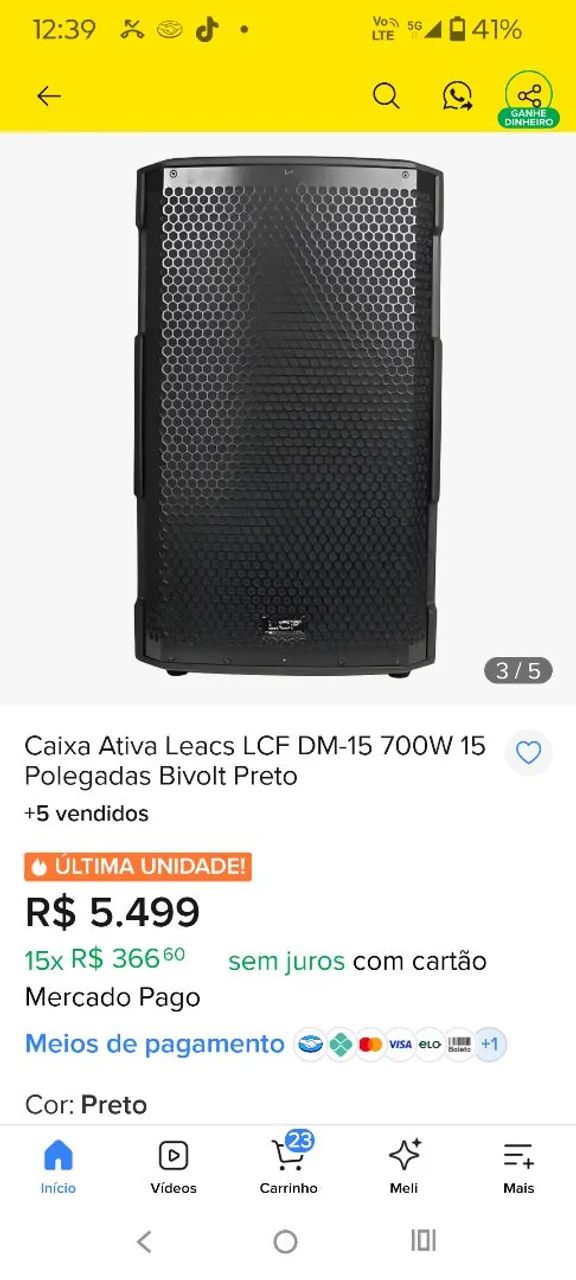 Caixa de som profissional. - Foto 4