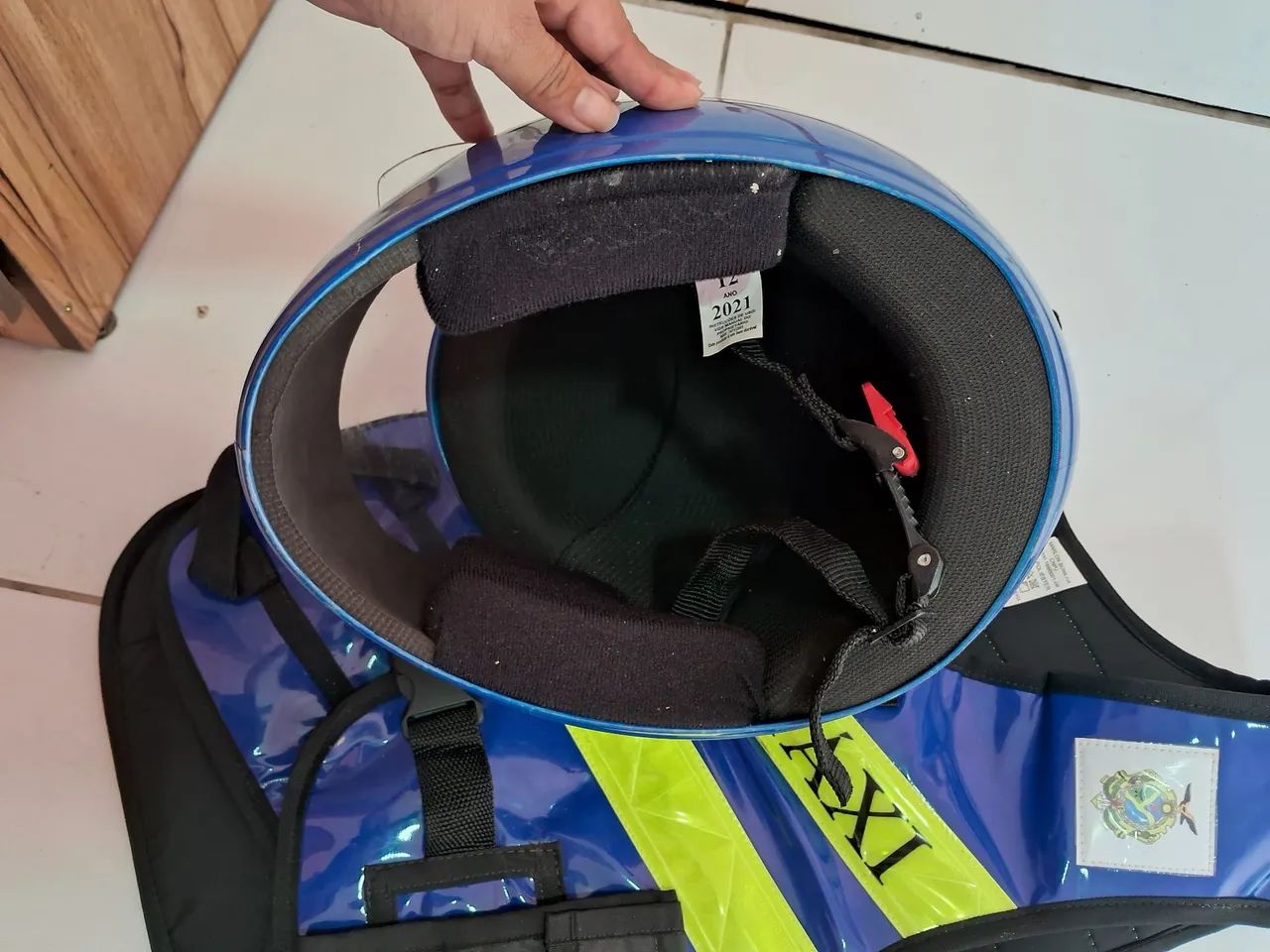 Colete e capacete de mototáxi  - Foto 3
