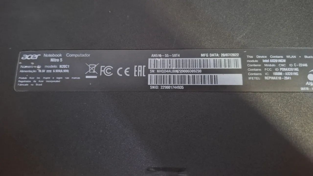 Acer Nitro 5 (Leia a Descrição) - Foto 3