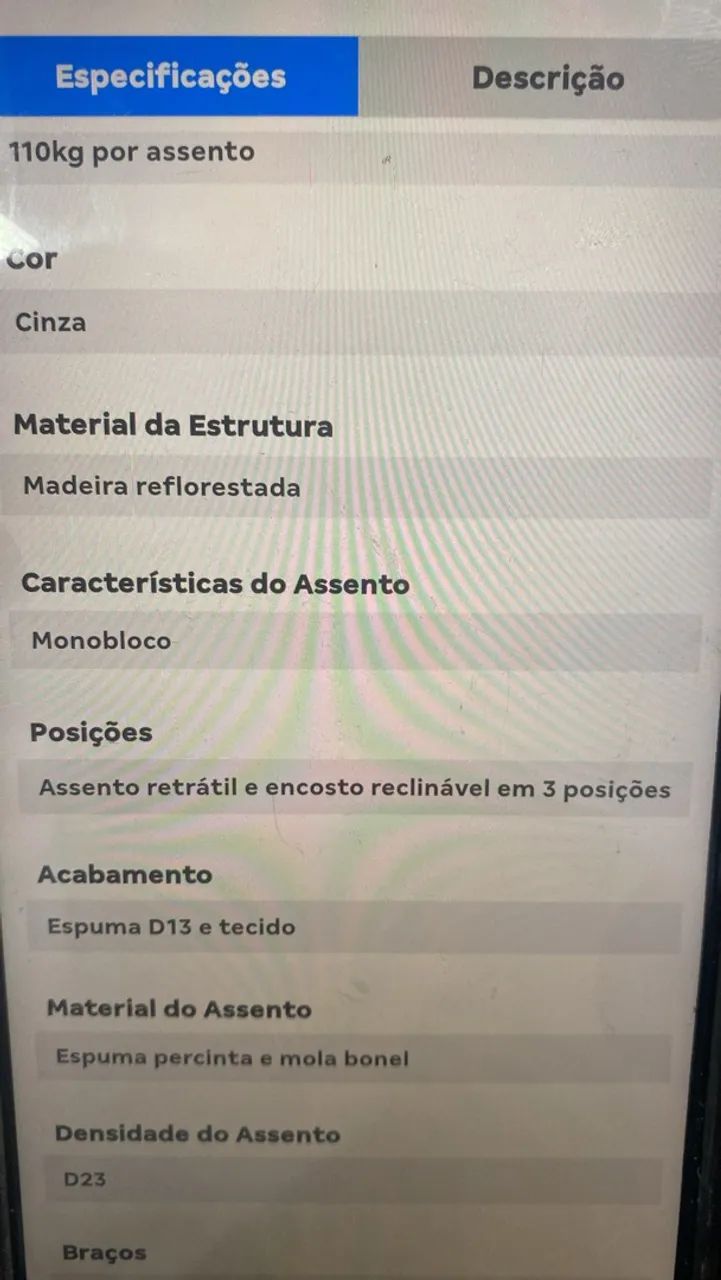 SOFÁ RETRÁTIL 3 LUGARES  - Foto 5