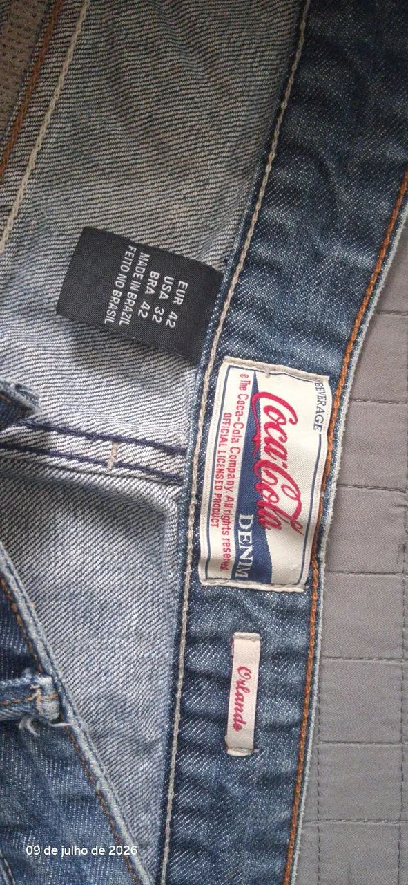 Calça Jeans Coca-Cola Original Tam. 42 - Excelente Estado - Foto 3
