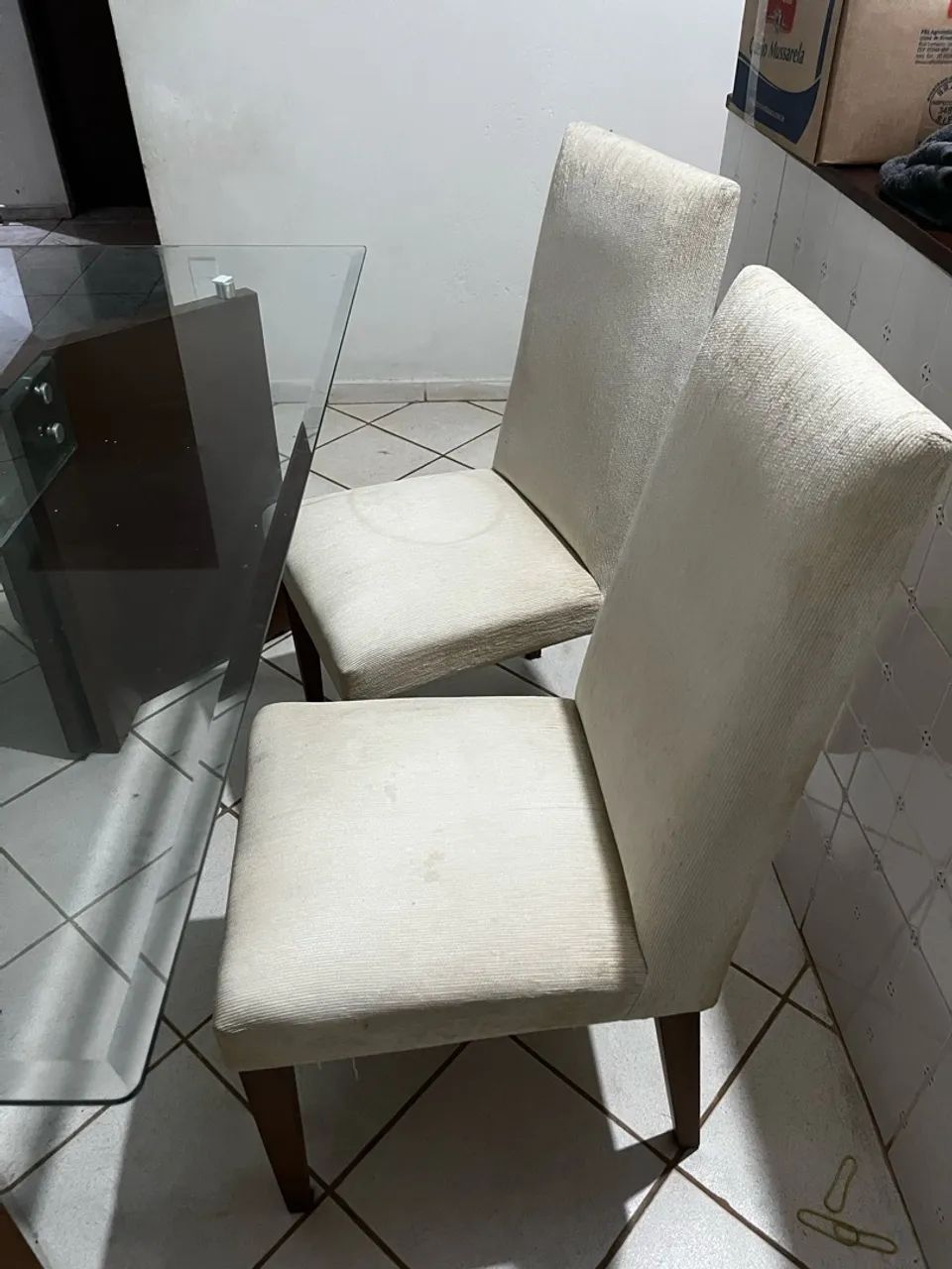 Mesa Vidro 6 lugares com 4 cadeiras  - Foto 4