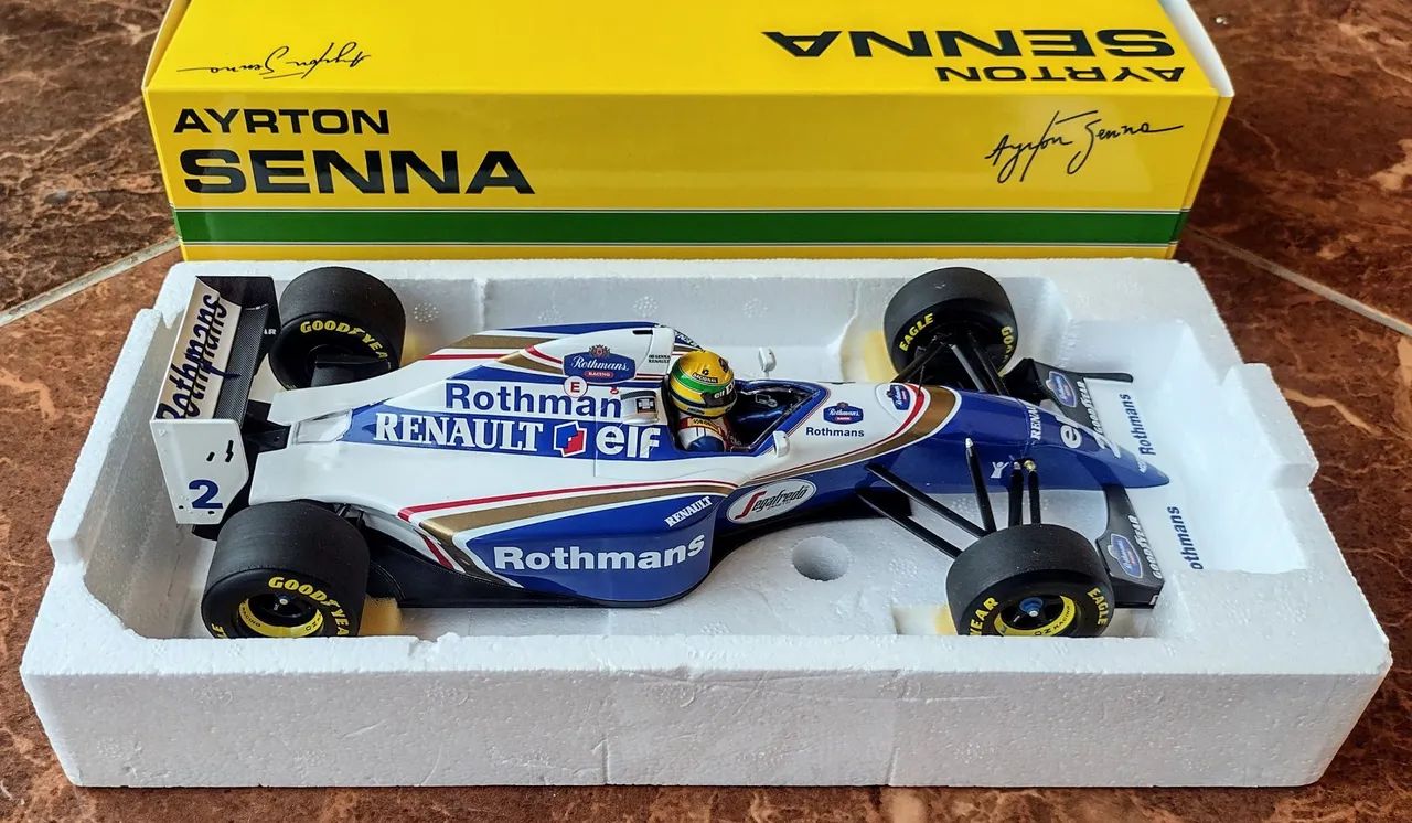MINICHAMPS 1/43 ウィリアムズ FW16 SENNA 1994 Miniatura Minichamps Williams FW16 Testcar F1 1994 Ayrton Senna 1