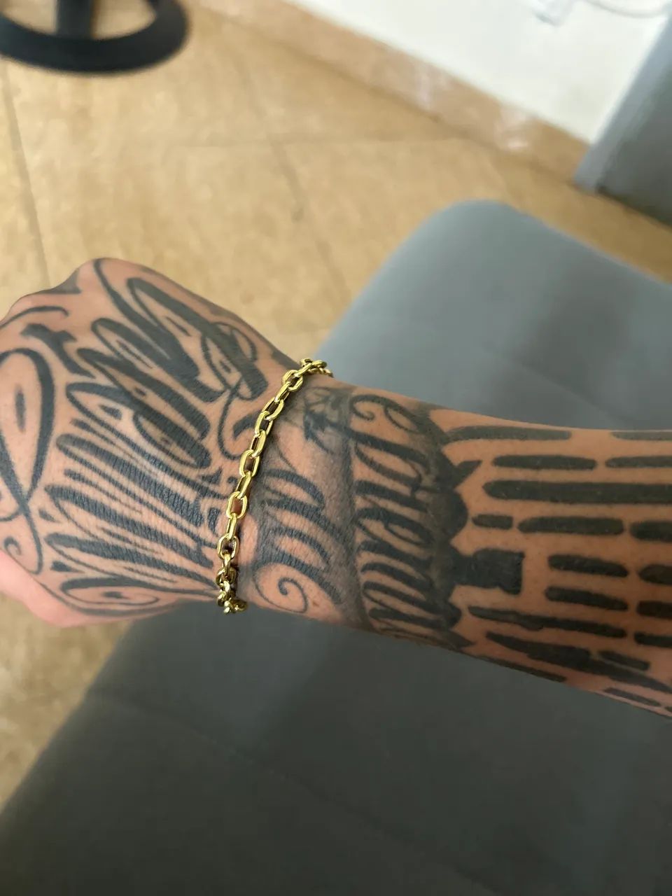 Pulseira 18k oca - Foto 2