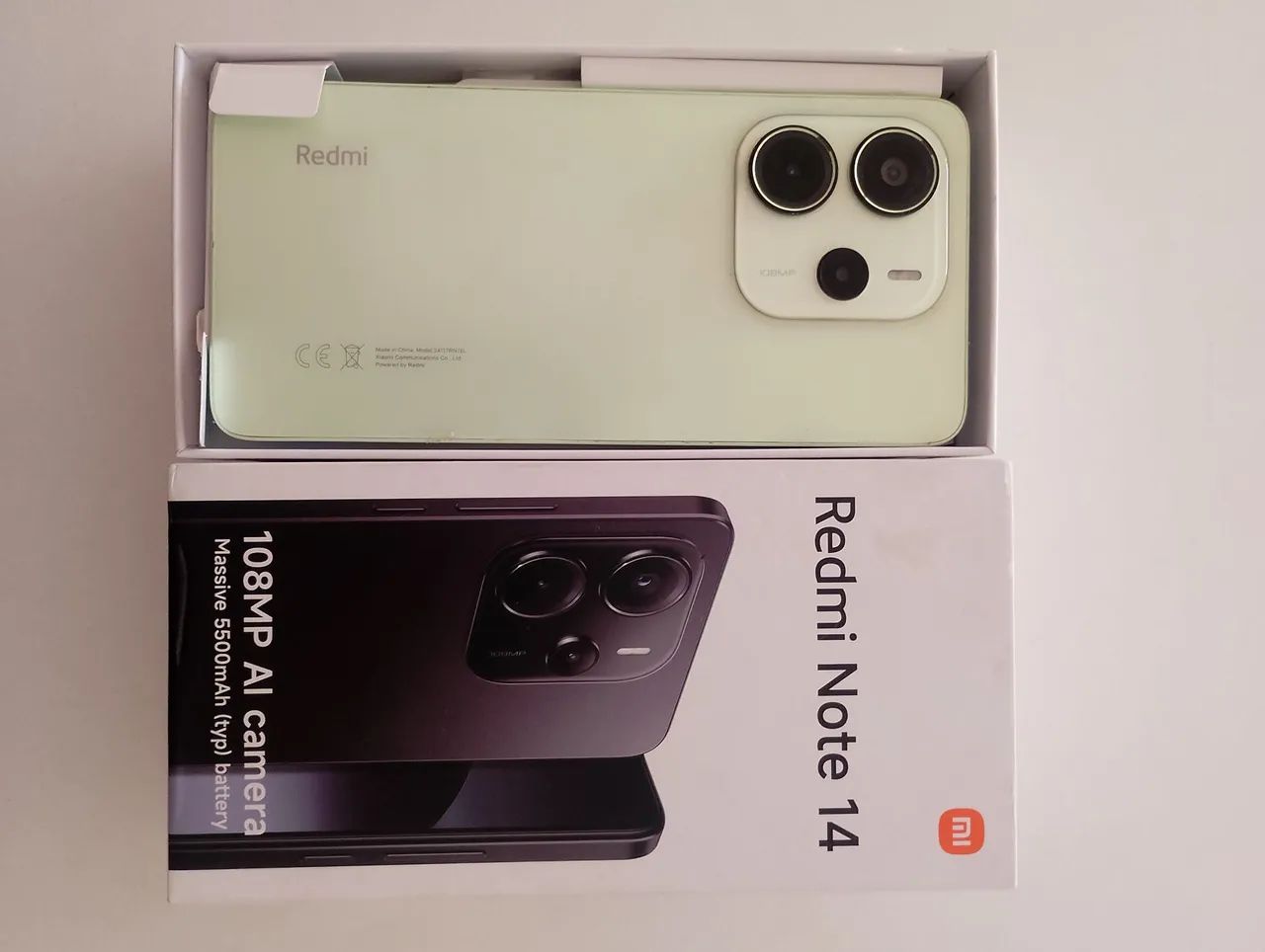 Celular xiome not 14 com a caixa 