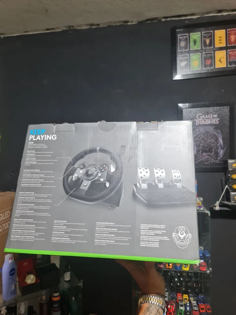 Volante logitech g920 com suporte - Foto 3