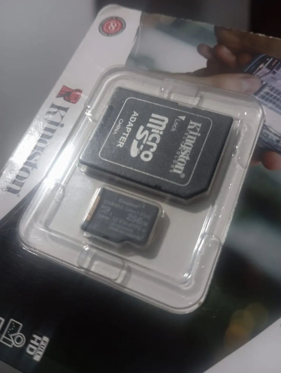 CARTÃO DE MEMORIA 256GB KINGSTON **NOVO** --> VENDO OU TROCO