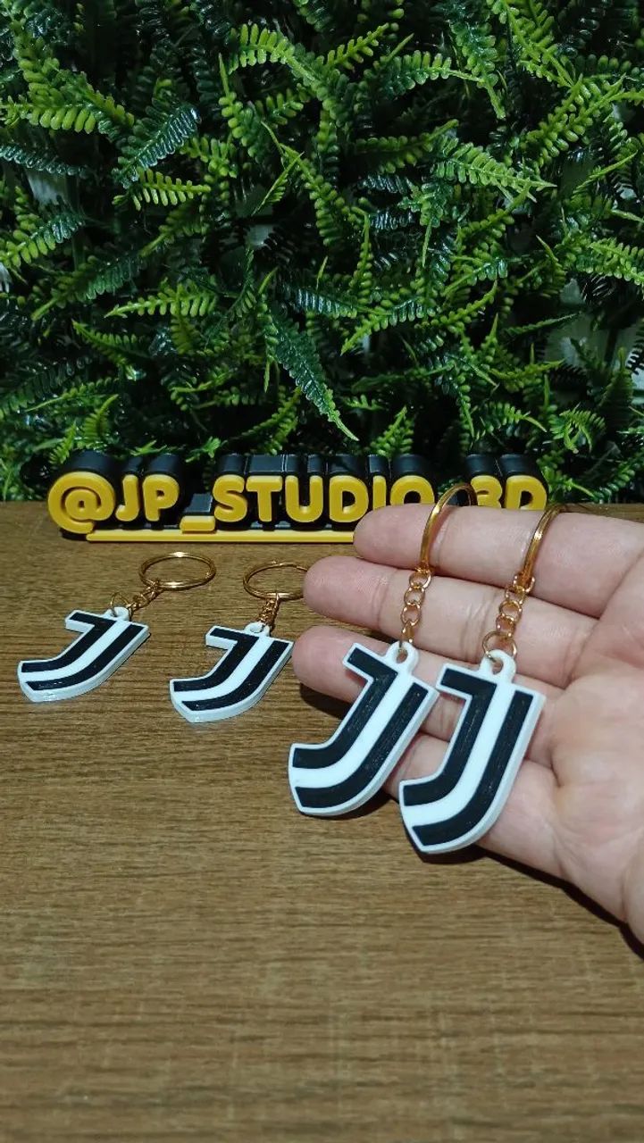 Kit 4 chaveiros da Juventus da Itália - Foto 4
