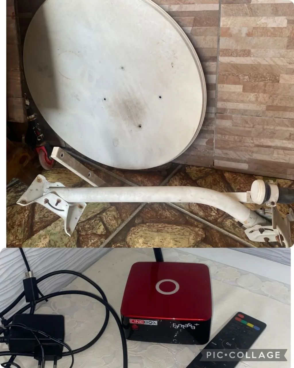 C1N3 Box + Antena com LNB duplo 