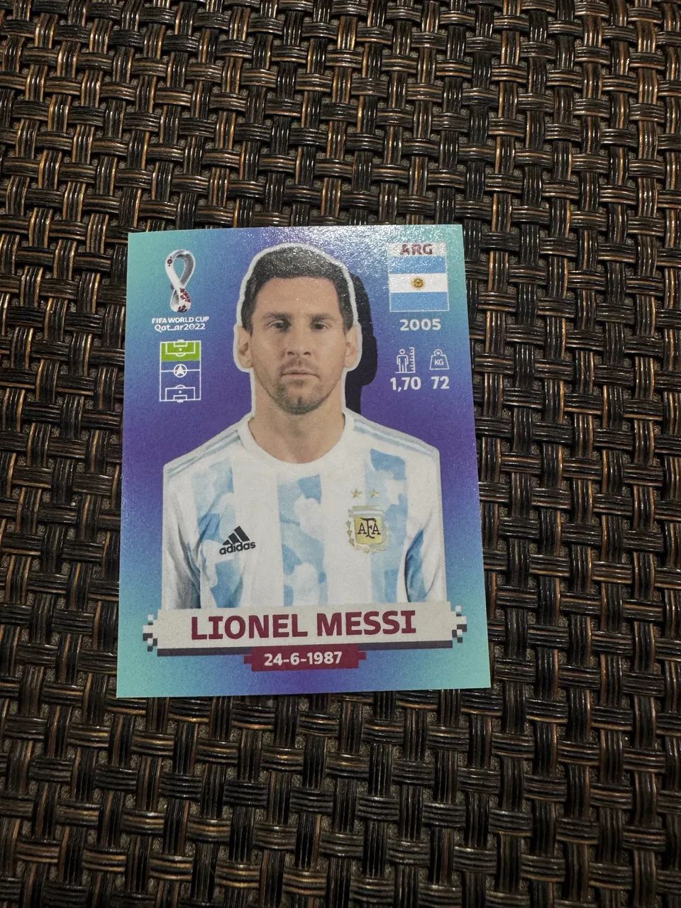 Figurinhas Messi copa 2022