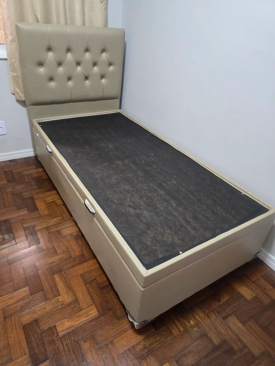 Cama baú solteiro