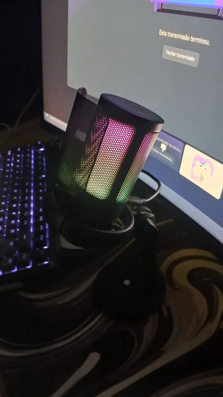 Microfone touch + apoio + condensador custo benefício boa qualidade - Foto 3