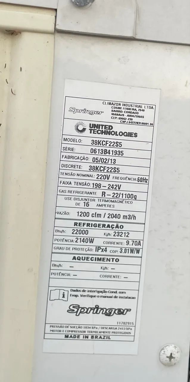 Ar condicionado Split 22.000 BTUs 220v - Foto 3