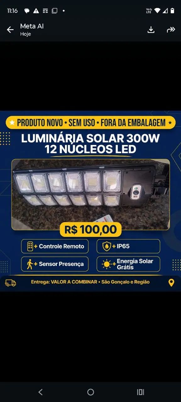 Luminária de led 