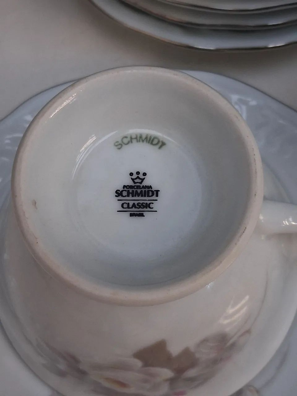 Kit xícaras e Pires  de porcelana  - Foto 3
