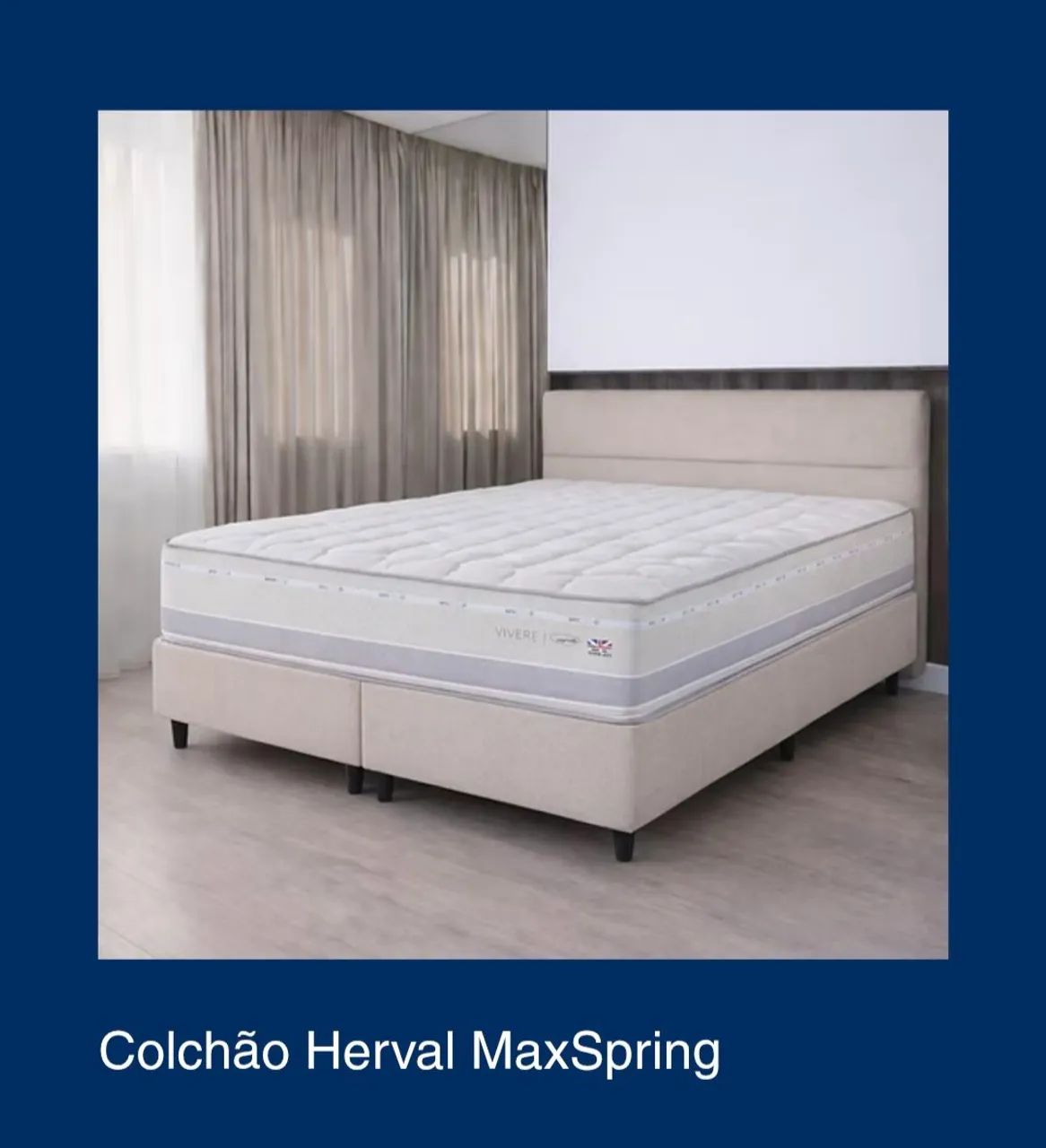 COLCHÃO QUEEN Erval Max Spring com box 