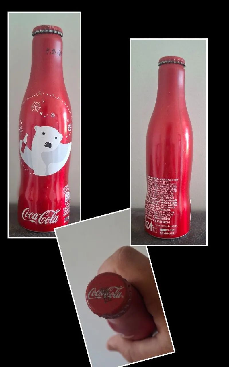 Lote 6 Garrafas Coca-Cola Alumínio - Edições Especiais (Copa e Natal) - Foto 5