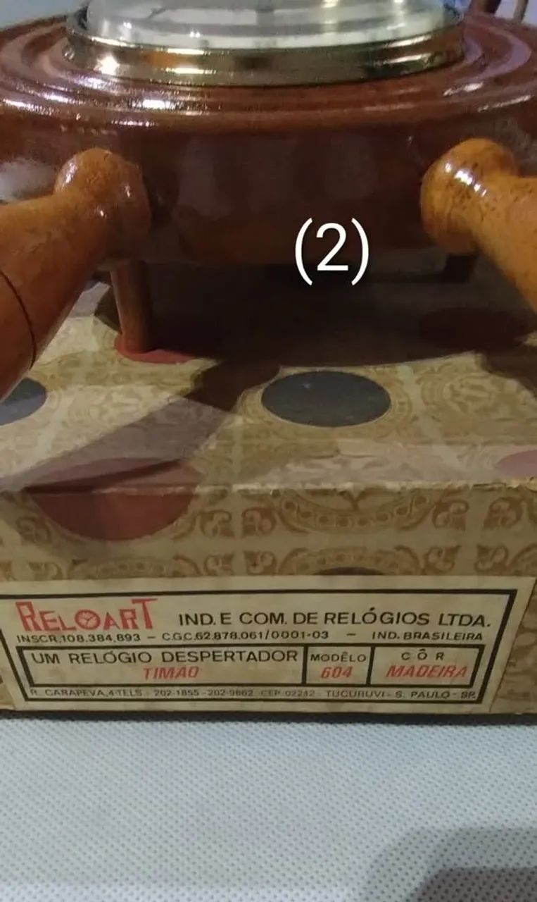 Relógio Despertador Vintage Reloart - Mais de 4 décadas - Corda Manual - Foto 3