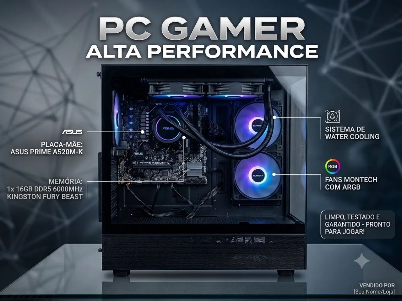 PC GAMER DDR5 +RTX 3060 12gb