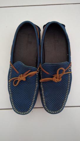 Sapato Homem do Sapato cor azul-Faço a entrega - Foto 2