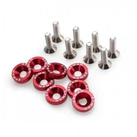 Kit De Arruela Billet Universal Com Parafuso M6 Epman - Nao enferruja