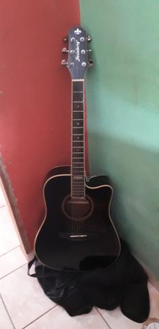 Vendo violão estrinberg 550 novo vai junto Cabo 6mt - Foto 2