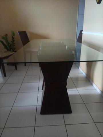 Mesa em madeira. Beleza e sofisticação. Urgente.R$ 600 tel. - Foto 6