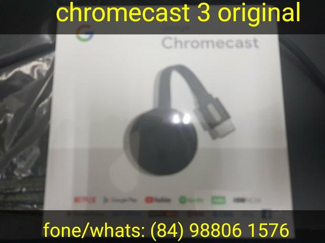 Chromecast 3 1 ano de garantia original