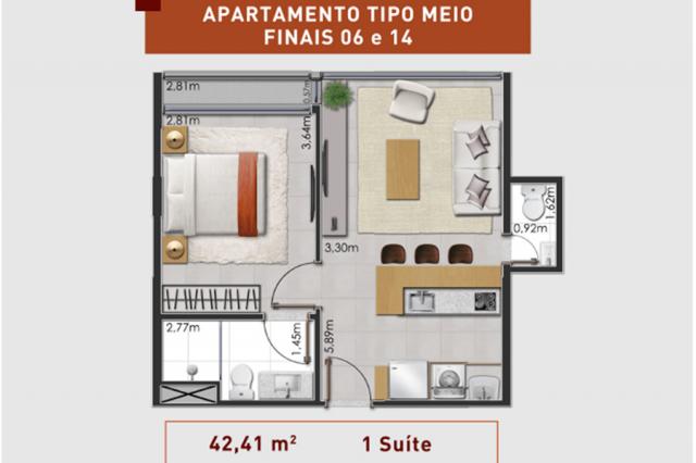 Prático e moderno - Apartamento 1 Quarto - LIV - Foto 14