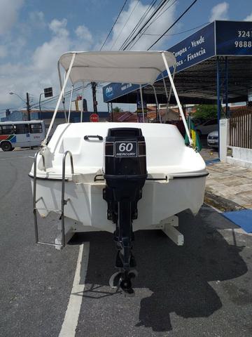 Lancha Styx 16 pes Motor 60 Mercury "Impecável" 7 Lugares - Foto 6