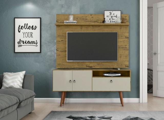 Rack e Painel Vintage Retrô Topázio para TV até 46' - Foto 3