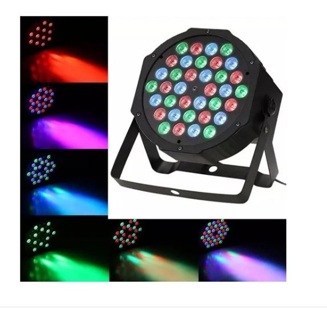 Strobo Canhão De 36 Leds 36w Rgb Dmx e Manual Bivolt DJ Festa Balada
